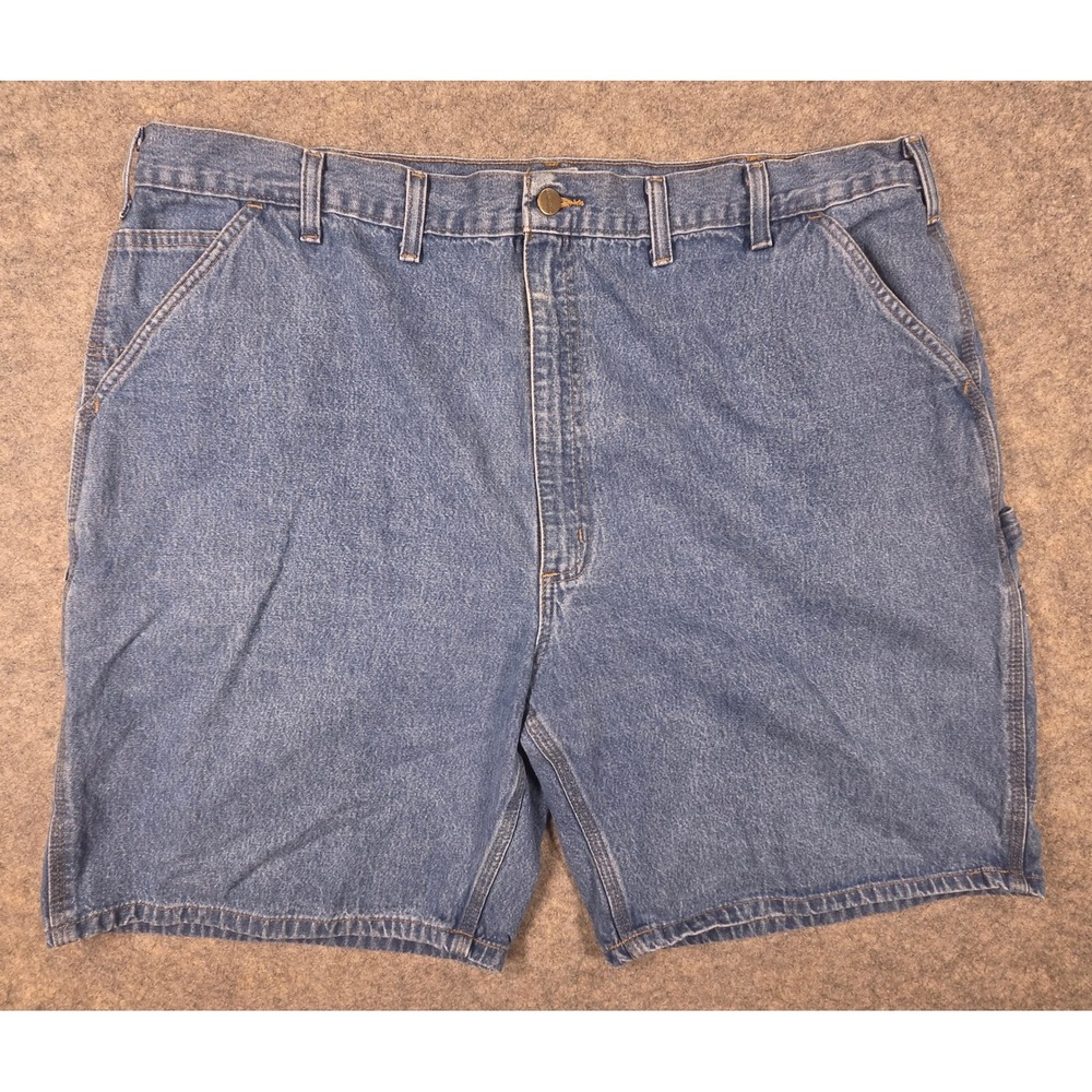 Carhartt Mens B28-STW Carpenter Denim Shorts Blue 44 Utility Workwear Jorts